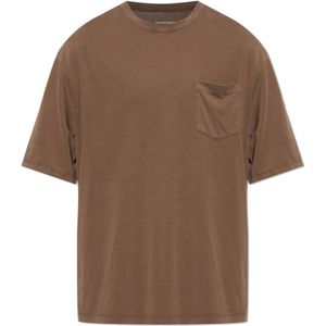 Officine Générale, Heren, Tops, Bruin, Maat: S Katoen,