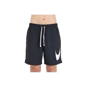 Nike Zwarte Zee Kleding Shorts , Black , Heren , Maat: L