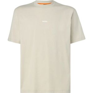 Hugo Boss, Heren, Tops, Beige, Maat: XL Katoen,