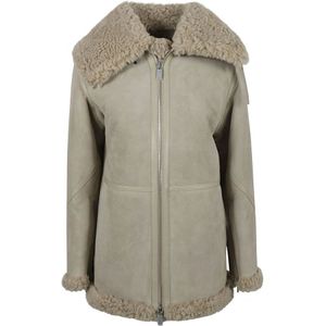 Burberry, Dames, Jassen, Bruin, Maat: 4XS Poliester,