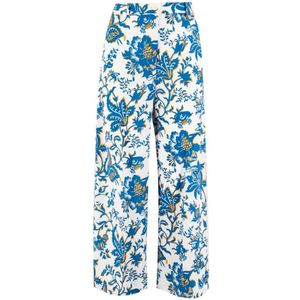 Etro, Dames, Broeken, Blauw, Maat: 2XS