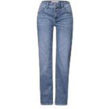 Street One - Straight Leg Jeans - Blauw - Casual Fit - Katoen