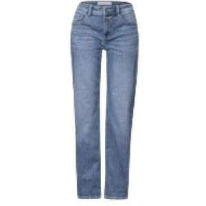 Street One - Straight Leg Jeans - Blauw - Casual Fit - Katoen