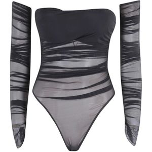 Amazuin, Dames, Tops, Zwart, Maat: ONE Size