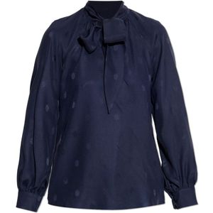 Etro, Dames, Blouses & Shirts, Blauw, Maat: 2XS Zijde,