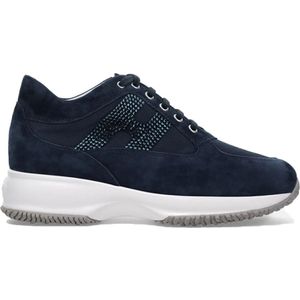 Hogan Stijlvolle Sneakers voor Dames , Blue , Dames , Maat: 40 EU