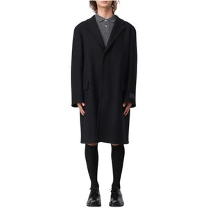 Valentino, Heren, Mantels, Zwart, Maat: L Wol,