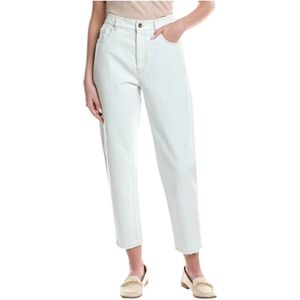 Brunello Cucinelli, Dames, Jeans, Blauw, Maat: 3XL Denim,