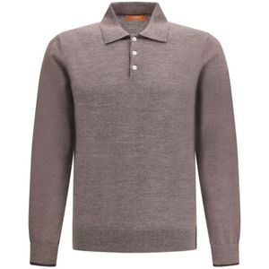 Cruna, Heren, Truien, Bruin, Maat: M Wol,