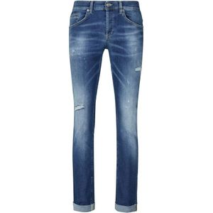 Dondup, Heren, Jeans, Blauw, Maat: W34 Katoen,