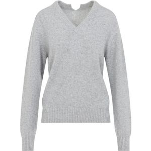 Carven, Dames, Truien, Grijs, Maat: XS Kasjmier,