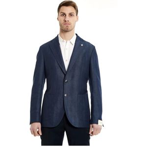 Luigi Bianchi Mantova, Heren, Jassen, Blauw, Maat: XL