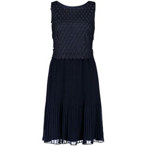 vera mont, Dames, Jurken, Blauw, Maat: 2XL Leer,