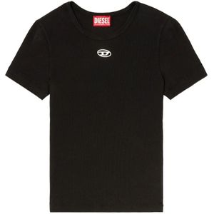 Diesel, Dames, Tops, Zwart, Maat: XS