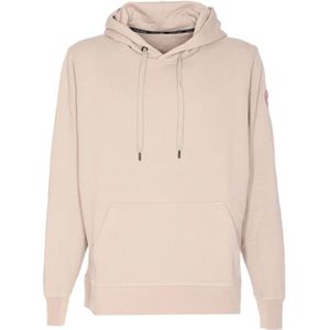 Canada Goose, Heren, Sweatshirts & Hoodies, Beige, Maat: L Katoen,