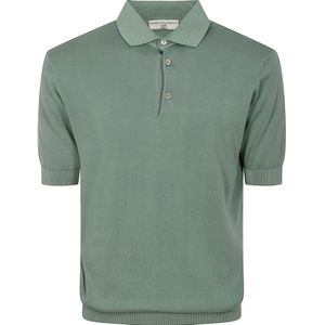 Filippo De Laurentiis, Heren, Tops, Groen, Maat: 3XL Katoen,
