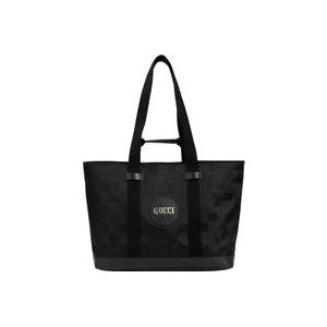 Gucci Zwarte Nylon Tote Tas , Black , Heren , Maat: ONE Size