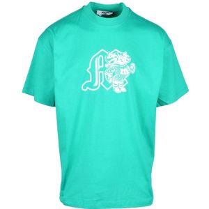 Msgm, Heren, Tops, Groen, Maat: XL Katoen,