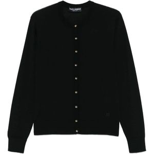 Dolce & Gabbana, Dames, Truien, Zwart, Maat: M