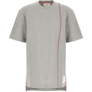 Thom Browne, Heren, Tops, Grijs, Maat: S Katoen,