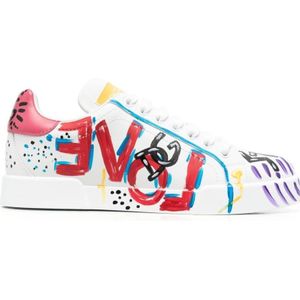 Dolce & Gabbana, Dames, Schoenen, Wit, Maat: 37 EU Leer,