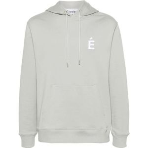 Études, Heren, Sweatshirts & Hoodies, Grijs, Maat: L Katoen,