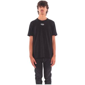 Diesel, Heren, Tops, Zwart, Maat: XL Katoen,