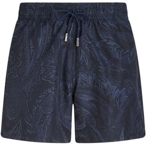 Etro, Heren, Badkleding, Blauw, Maat: S Poliester,
