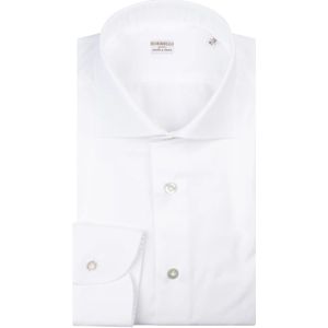 Borriello Napoli, Heren, Overhemden, Wit, Maat: L Katoen,