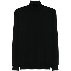 Lardini, Heren, Truien, Zwart, Maat: 3XL Wol,