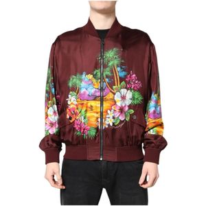 Dolce & Gabbana - Maroon - Bomberjack - 100% Zijde