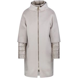 Herno, Dames, Mantels, Beige, Maat: 2XS Wol,