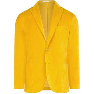 Boglioli, Heren, Jassen, Geel, Maat: XL Velours,