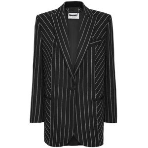 Philipp Plein, Dames, Jassen, Zwart, Maat: L Viscose,