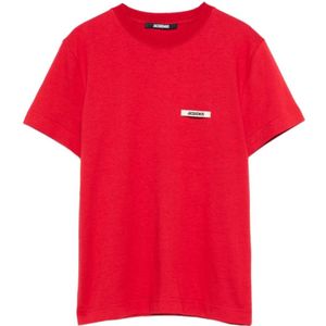 Jacquemus, Dames, Tops, Rood, Maat: L