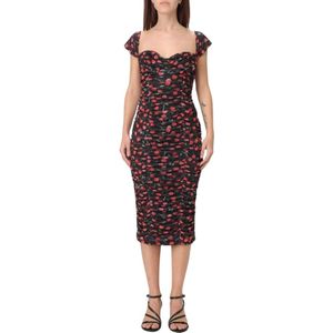 Mar De Margaritas - Bloemenjurk - Veelkleurig - Dames - Polyester - Elegante Stijl