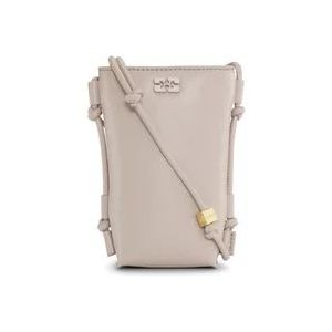 Ganni Stijlvolle Crossbody Tas Offwhite Bou , Beige , Dames , Maat: ONE Size