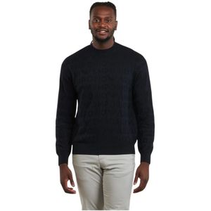 Emporio Armani, Heren, Truien, Blauw, Maat: XL Jersey,