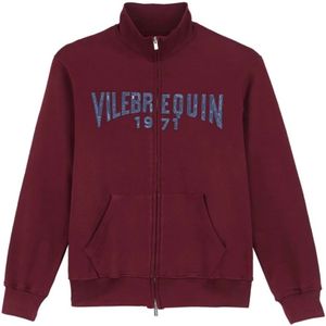 Vilebrequin, Heren, Sweatshirts & Hoodies, Paars, Maat: S Velours,