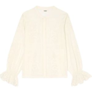 Ba&Sh, Dames, Blouses & Shirts, Beige, Maat: S Katoen,