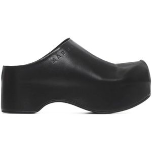 Marni, Dames, Schoenen, Zwart, Maat: 38 1/2 EU Leer,