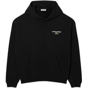Lacoste, Heren, Sweatshirts & Hoodies, Zwart, Maat: XL Fleece,