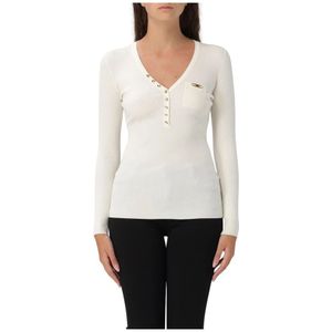 Elisabetta Franchi, Dames, Tops, Wit, Maat: XL