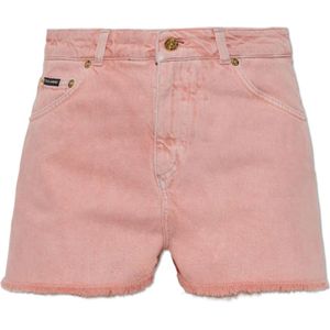 Dolce & Gabbana, Dames, Korte broeken, Roze, Maat: XS Denim,