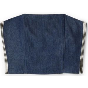 Motivi, Dames, Tops, Blauw, Maat: L Denim,