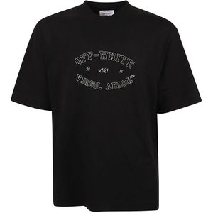 Off White, Heren, Tops, Zwart, Maat: S Katoen,