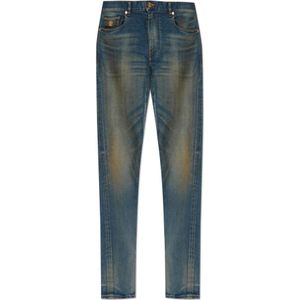 Versace, Heren, Jeans, Blauw, Maat: W34 Denim,
