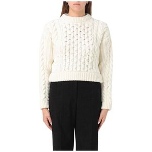 Patou, Dames, Truien, Beige, Maat: M Wol,