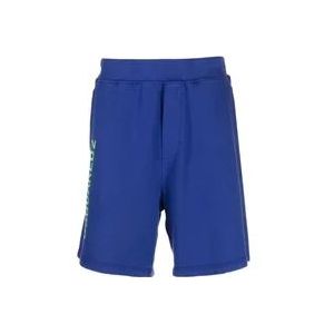 Dsquared2 Blauwe Casual Zomer Shorts voor Mannen , Blue , Heren , Maat: 2XL