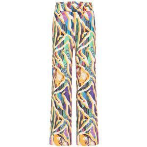 Carlo Colucci, Dames, Broeken, Wit, Maat: L Viscose,